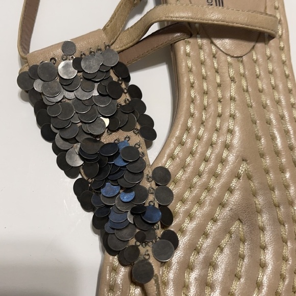 Sigerson Morrison Belle Cream Sandals - Picture 6 of 10